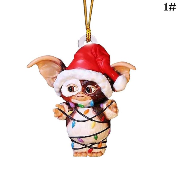 Gremlins Gizmo tomtehatt hängande julfigur Julgransdekoration style 1
