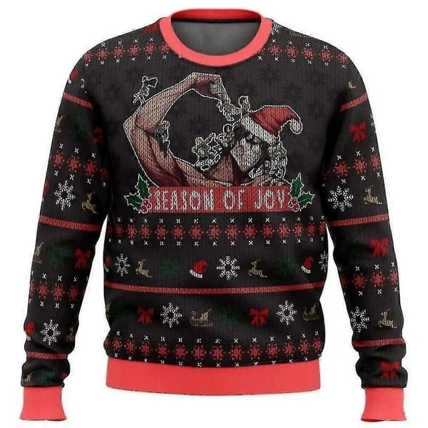 Attack On Titan Grim Juletrøje Julegave Julemand Pullover Herre 3d Sweatshirt Og Top 6 XL