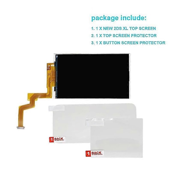 Yläosan korvaava näyttö New 2ds Xl -konsolille, korvaava yläosan LCD-näyttö New 2ds Xl/ Ll -järjestelmälle