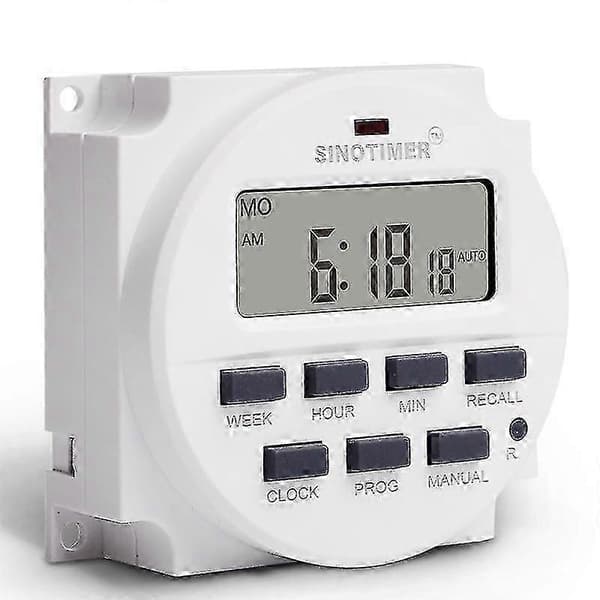 15,98 tommers LCD digital timer 12V DC programmerbar tidsbryter TM618N-4