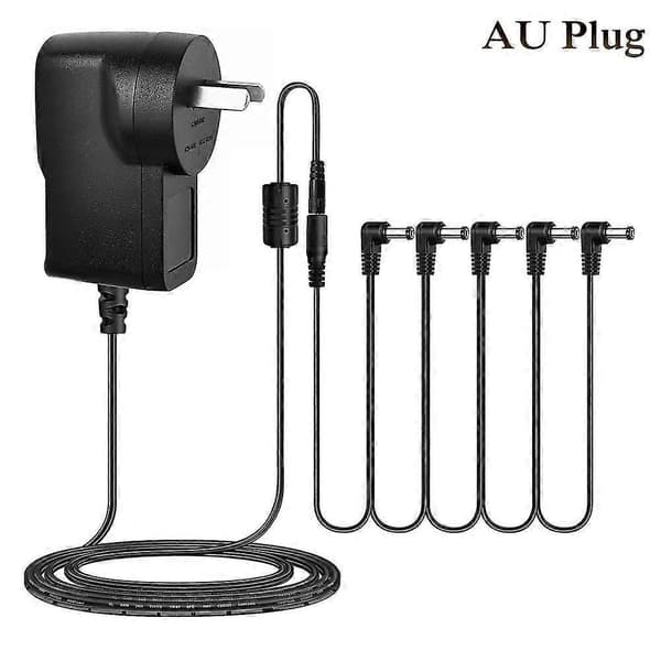 Gitarpedal Strømadapter Daisy Chain Kabel 1 Til 5 Veis Gitar Effektpedal Tilbehør 9v 850ma Adapter