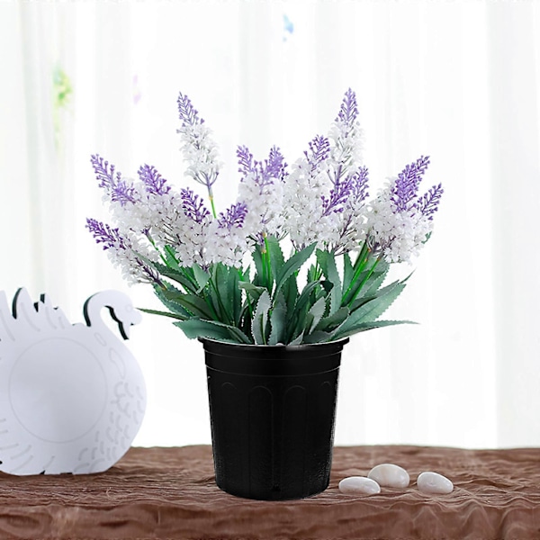 10 stk. Simpel Gallon Potte Blomsterkrukke Have Plastik Plante Planteskolepotte (Sort)