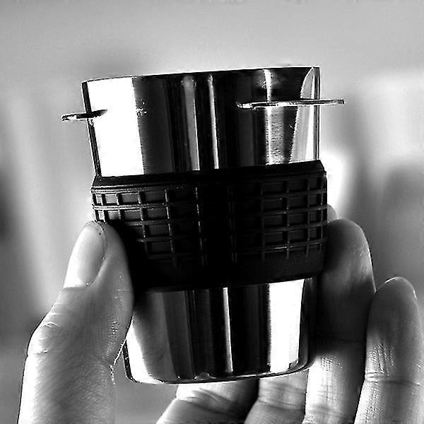 Ruostumattomasta teräksestä valmistettu kahvin annostelukuppi jauheen syöttöosa 51-53 mm espressokoneen annostelukuppiin