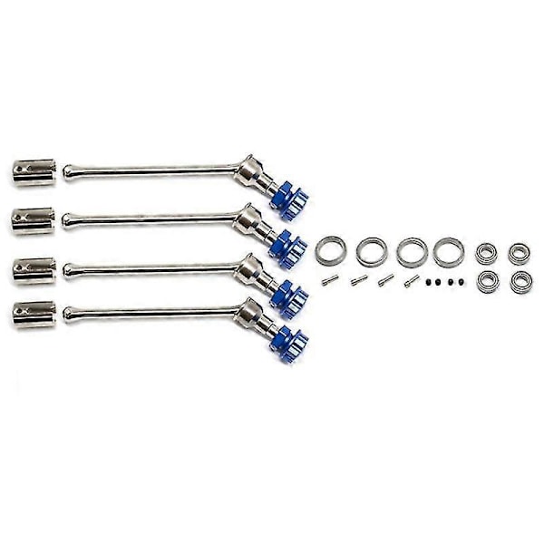 4st 8996x Stål Förlängd Drivaxel Cvd Med Splines Hjul Hex För 1/10 Traxxas Maxx Widemaxx Rc