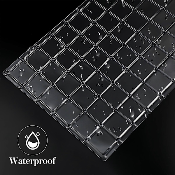 4 stk. Grid Plastmønster Transparent Kornform Impresjon Fondant DIY Kakeform Pudding Geléform