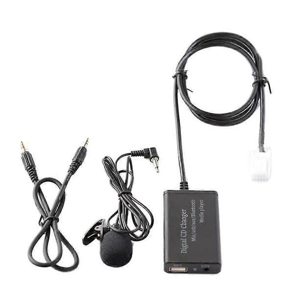 Usb Aux Bluetooth Bil Digital Musik Cd Växlare Adapter För (6+6)pin Corolla Yaris