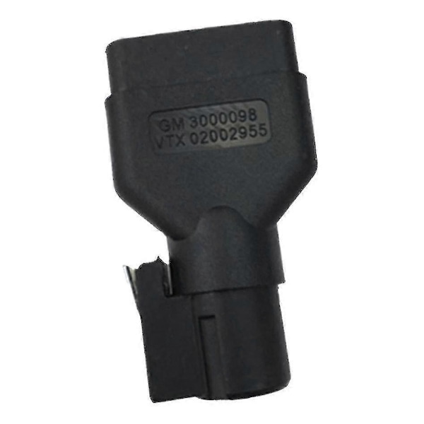 OBD-II Adapter för Tech 2 Scanner GM 3000098 VTX, från byobdii 16-pins kontakt för GM Tech2 Diagnostikverktyg (svart) (1 st)