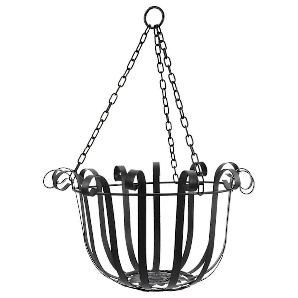 Hængende Kurv Design Blomsterholder Jern Væg Ornament Plante Display Stativ