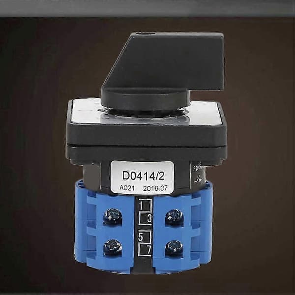220V 20A 3 Position Rotary Select Power Switch Omskifter (Blå) s20241212224