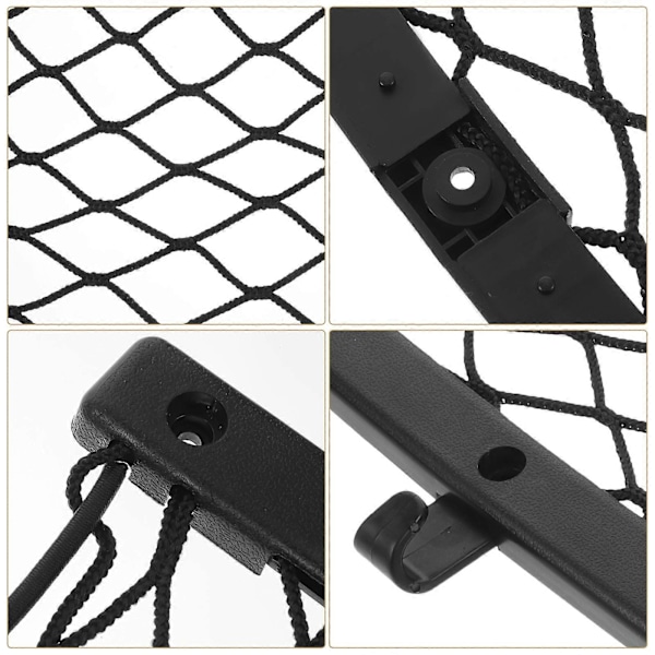 Bilnet Lomme Bil Opbevaringsnet Bilorganisering 36x18cm Bagagerumsnet Organizer