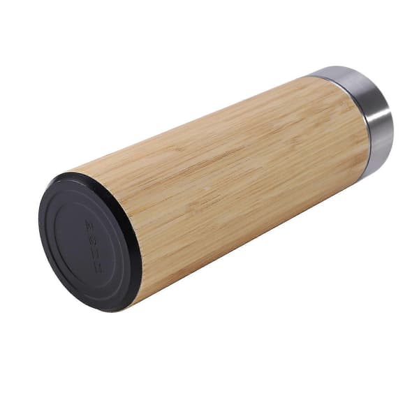Bambu 500ml Mindre Stål Vakuumflaska Bambu Te