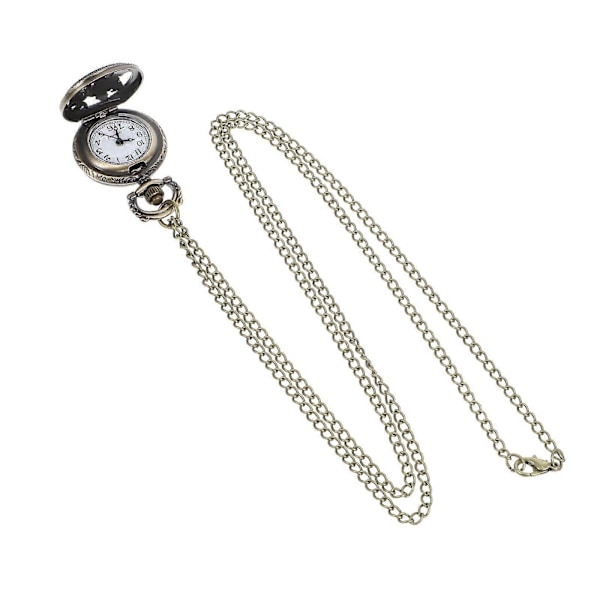 1 stk. Retro Udhulet Lommeur Zinklegering Klassisk Delikat Quartz Lommeur (Stil 2)