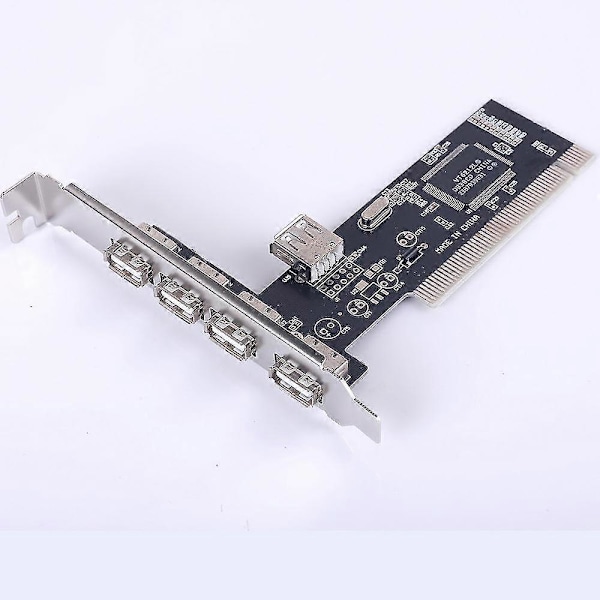 Usb 2.0 4 Porttia 480mbps Nopea Via Hub Pci -ohjainkorttisovitin Pci-kortit Vista Windows M:lle