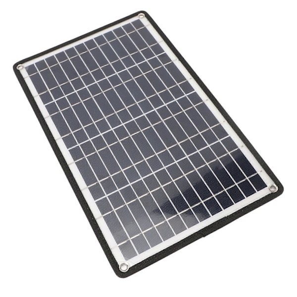 12W 5V Bærbart solpanel Effektiv dobbelt USB-solpaneloplader til mobiltelefon, nødbelysning, solvandpumpe