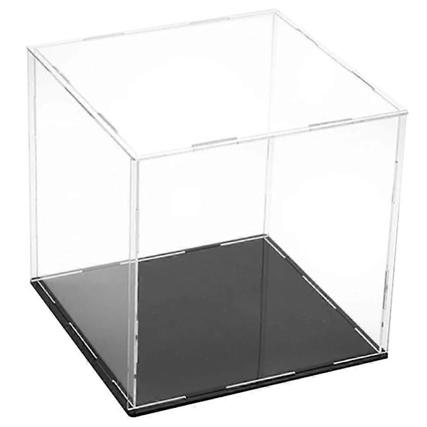 Genomskinlig Akryl Display Monter Diskbänk Display Box Skydd Showcase för Actionfigurer