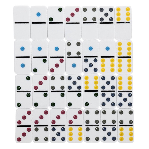 28 st Domino Klassiskt Dominobrädspel Dominoleksaker Intressanta Dominoblock