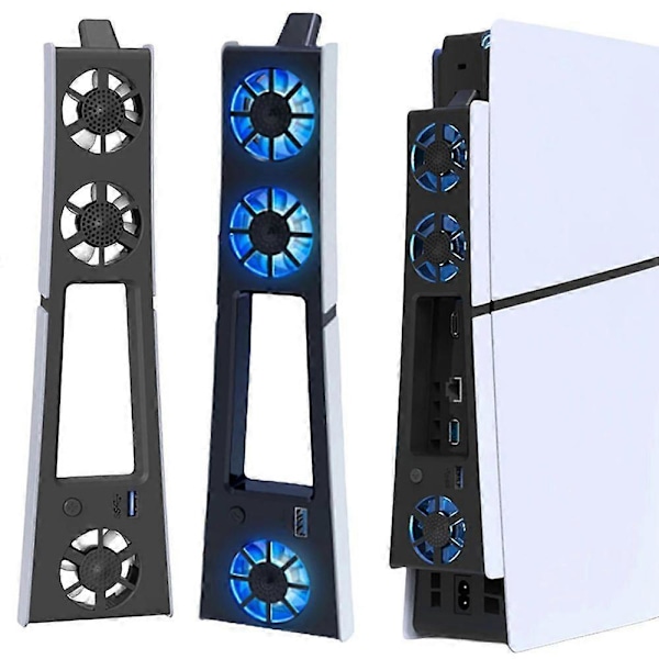 Pelikonsolin Jäähdytystuuletin USB 3.0 -portilla, Hiljainen, Helppo Asennus, Plug-and-Play, Tehokas Jäähdytystuuletin, Yhteensopiva PS5 Slimin kanssa