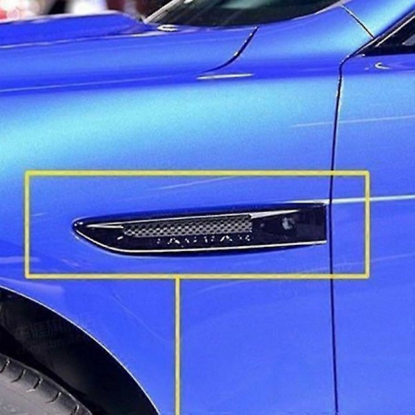 För Xf Xfl Xe F-pace F Pace X761 Bil-styling Abs Bil Kaross Sida Skärm Luftventil Utloppsskydd Trim Au