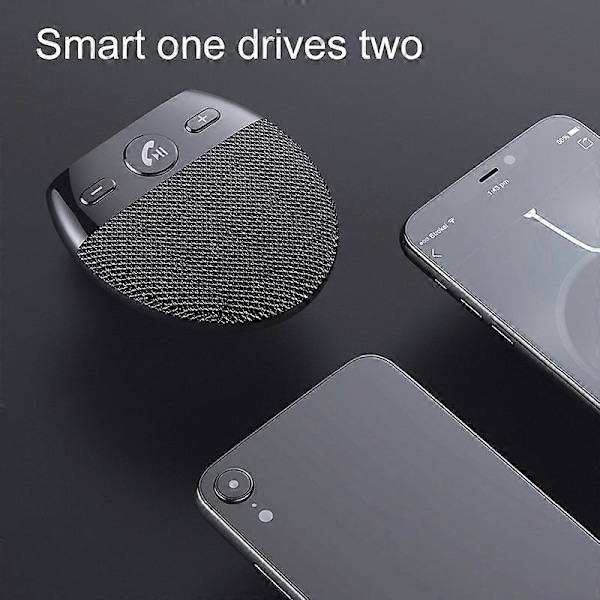Støyreduserende solskjerm trådløs Bluetooth-kompatibel 5.0 handsfree høyttalertelefon for bil