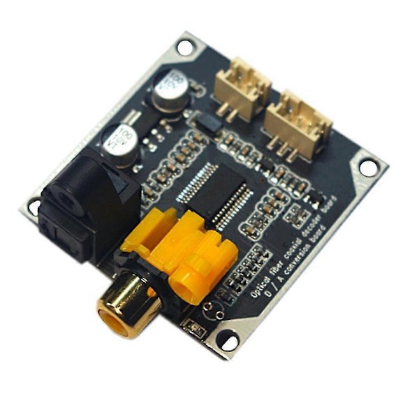 Fiber Coaxial Decoder Board 24bit 192khz Digital Audio Optisk Fiber Coaxial Signal Input Stereo Ou