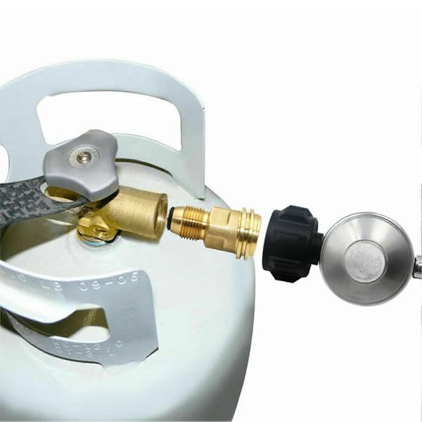Propan Tank Adapter Konverterer Messing Anti-Lækage POL til QCC1 Propan Adapter til Camping Udendørs