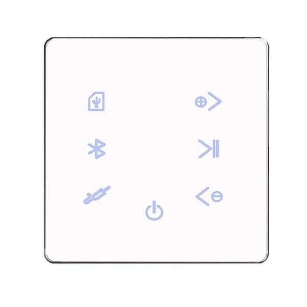 2x Bluetooth Forstærker I Væg Usb Sd Kort Musikpanel Baggrundslydsystem Stereo Hotel Restaur