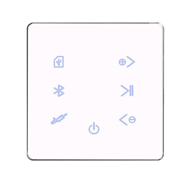 2x Bluetooth Forsterker I Vegg Usb Sd Kort Musikkpanel Bakgrunnslydsystem Stereo Hotell Restaur