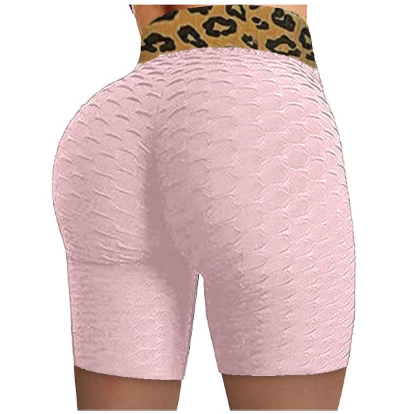 Tflycq Dame Basic Slip Cykelshorts Kompression Trænings Leggings Yoga Shorts Bukser Pink XXL