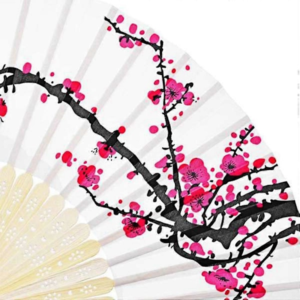 12 stk. Kirsebærblomst Design Silke Folde Håndvifte Bryllupsgaver, DIY Dekorativ Musikfestival P