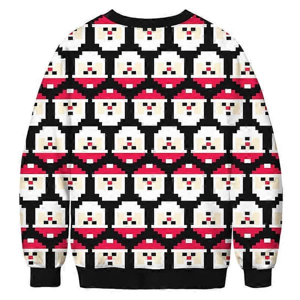 Herre Dame Sjove Grimme Jule Sweatshirts 3D Digitalt Trykt Grafisk Langærmet Pullover Trøjer M