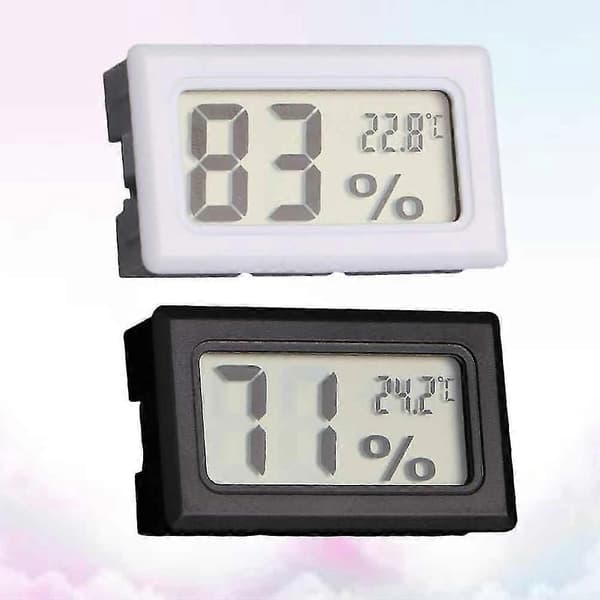 2 stk Mini Hygrometer Hjem Hygrometer Indendørs Termometer Mini Termometer Husholdnings Hygrometer