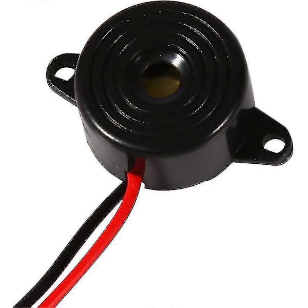 Buzzer 12v Elektronisk 85~95db, 3-24v Aktiv Piezo Buzzer Tone Kontinuerlig Buzzer Alarm Lyd 100mm Længde Buzzer (1 stk)