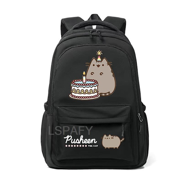 Kawaii Tjock Katt Ryggsäck Mode Canvas Ryggsäck för Kvinnor style 6