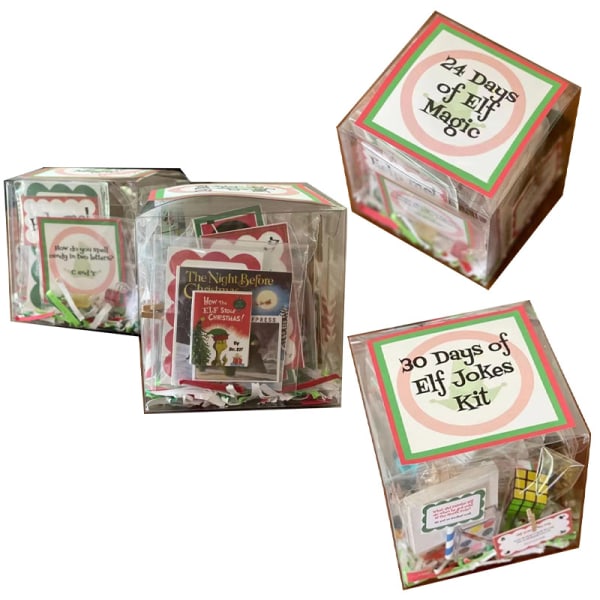 Ny Jul Adventskalender Tomte Magi Present Set 24 Dagar Nedräkning Present 24 days countdown