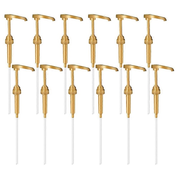 12 st Sirapsdispenserpumpar Sirapsflaskpumpar Sirapspumpar Ersättningspump för sirapsflaska