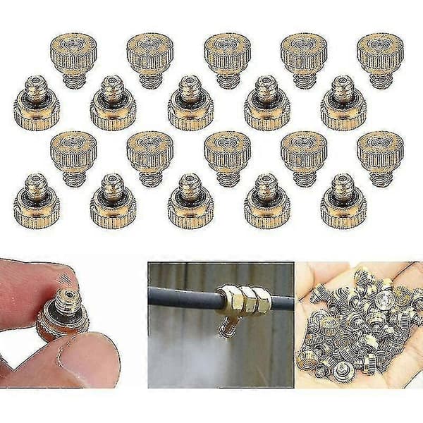 20-pakning messingdyser for tåkelegging, kjølesystem atomiseringsdyser 0,3 mm