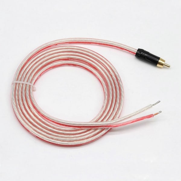 Udskiftnings-Reparationshøjttaler Bare Tråd Kabel 5ft Med RCA Stik Til Afskallede Ender