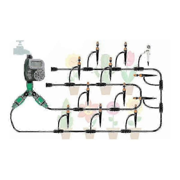 Bevattningstimer, Digital slangkopplingstimer utomhus Automatisk bevattningssprinkler System Irrigation Controller med 1, utlopp för trädgårdsväxter.