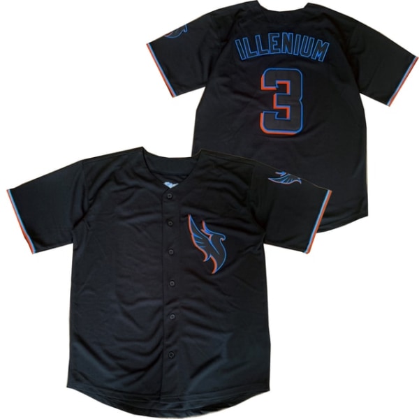 2023 World Baseball Jersey ILLENIUM#3 Jersey träningsoverall black2 XL