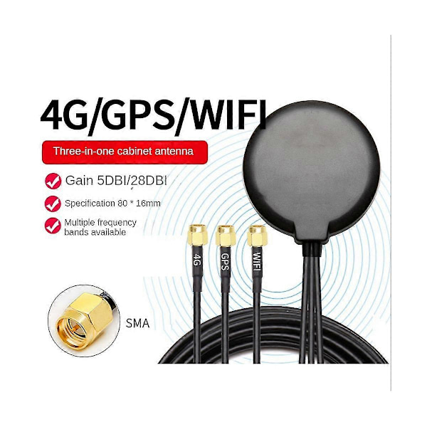 4g+wifi+gps - Antenne 5/28dbi Høy Gain Utendørs 3-i-1 Kombinert Antenne Ran S