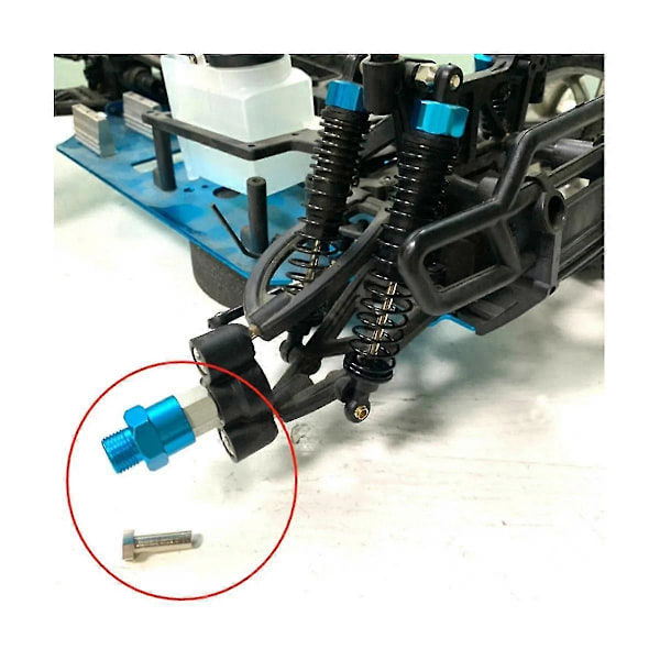 4kpl Metallinen Kuusiokoloavainadapteri 12mm - 17mm Pyörän Kuusiokoloavainadapterin Jatko Muuntomutterit 1/10 Rc-autoon