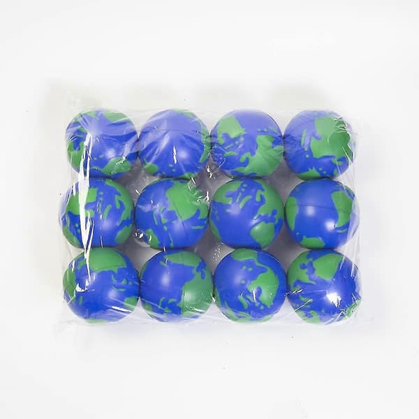 24 stk. Stressbolde, 6,35 cm Globe Tema Squeeze, Stress Relief Bold Squeeze Angst