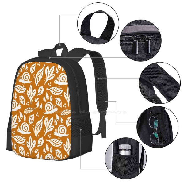 Syksyinen tunnelma - Etana ja sade Suurikokoinen koululaukku kannettavalle tietokoneelle Drawstring Bag