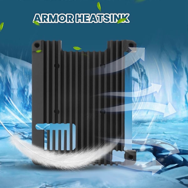 Til Raspberry Pi 4b 11mm Indbygget Køleplade/radiator P165-b Til Raspberry Pi 4 Model B & Pi 4 Expans