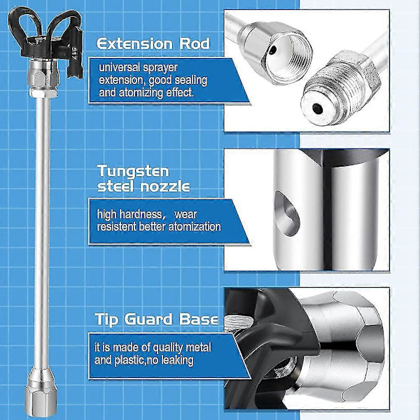 9 Delar Färgsprayset För Färgsprutmaskin Färgtillbehör (211, 313, 415, 517)