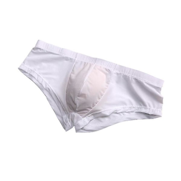 Herr Andningsbara Underkläder Boxerkalsonger Sport Strand Trosor Underbyxor White 2XL