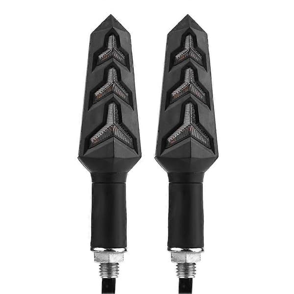 Par motorcykel Y-formede blinklys LED-lys indikatorlampe universal