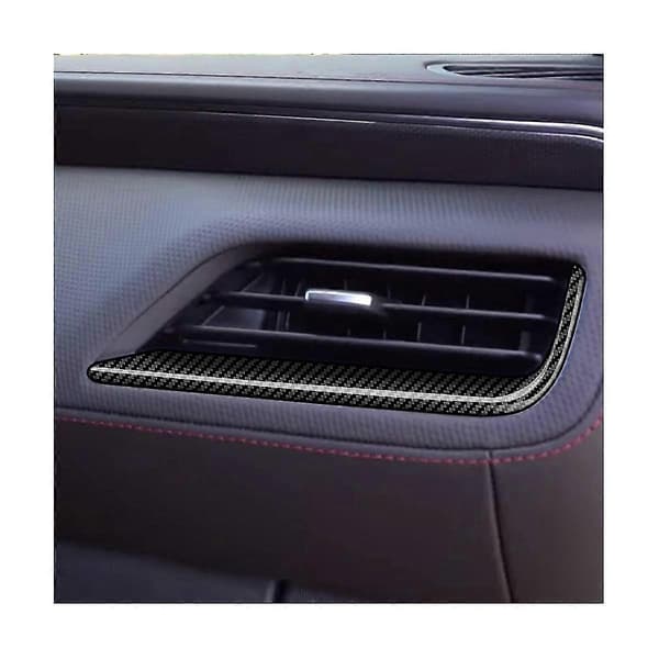 Bil Karbonfiber Dashbord Sideuttak Ramme Deksel Trim For 2023 Abs