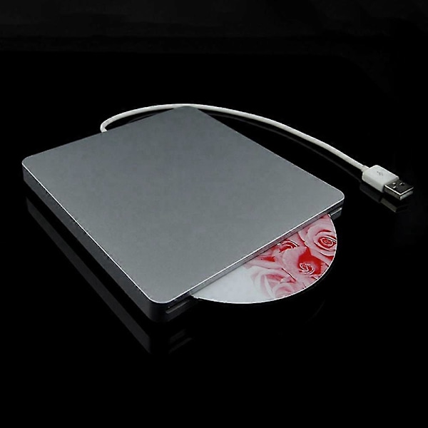 Extern DVD-enhet Usb2.0 Portabel Slim DVD CD Ram Brännare Läsare För Laptop Stationär Dator Stöd Os Win7