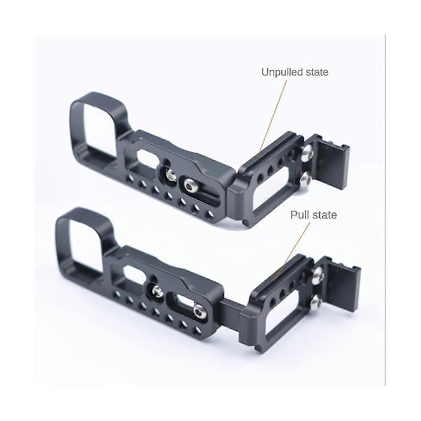 Hurtigutløser L-plate Kamerabrakett For A6400 A6300 A6100 Håndtak Vertikal L-brakett Med Blitssko